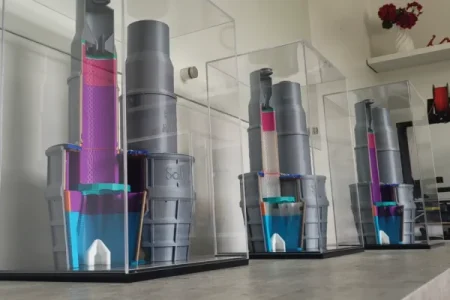 3D printed scale model of a refractory calcination kiln developed by AST3D for Procer