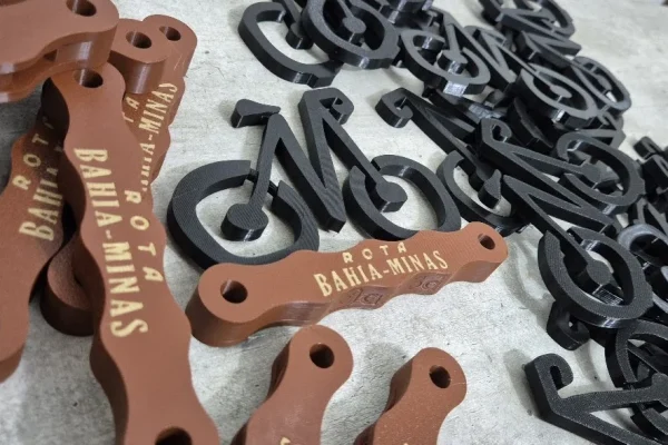 Custom 3D printed awards produced by AST3D for Rota Bahia cycling event